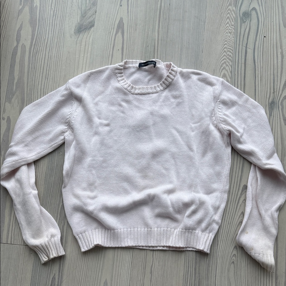 Brandy Melville Cream Crew Neck Sweater